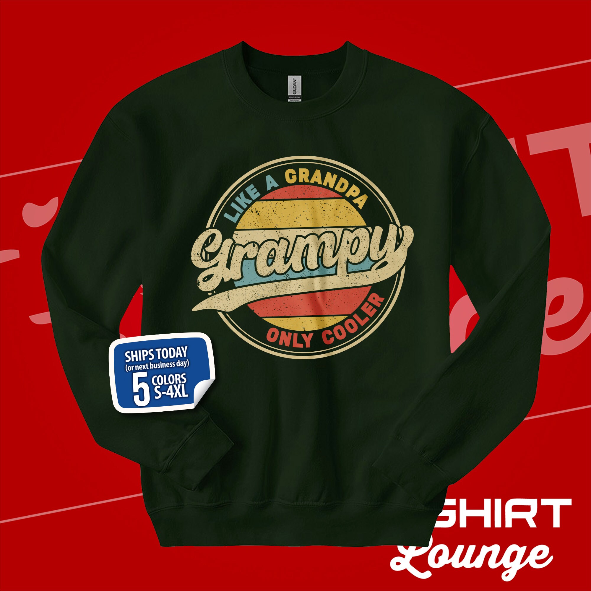 Grampy Sweatshirt, Cool Grampy Sweater, Grampy Like A Grandpa Only