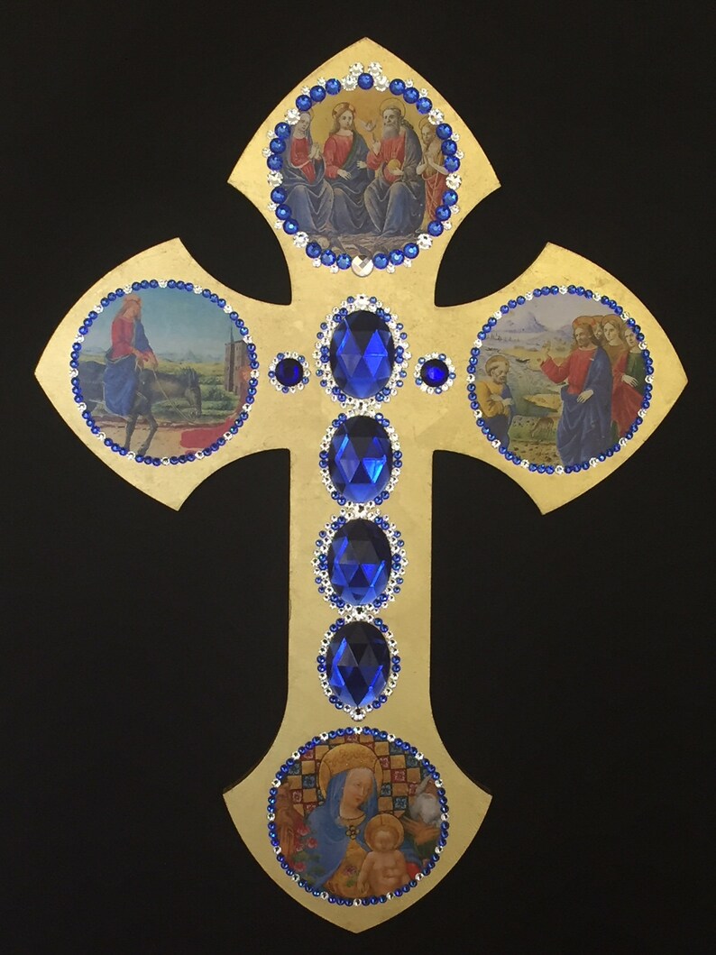 Wall Cross Decorative Cross Spiritual Gift Home Decor Etsy