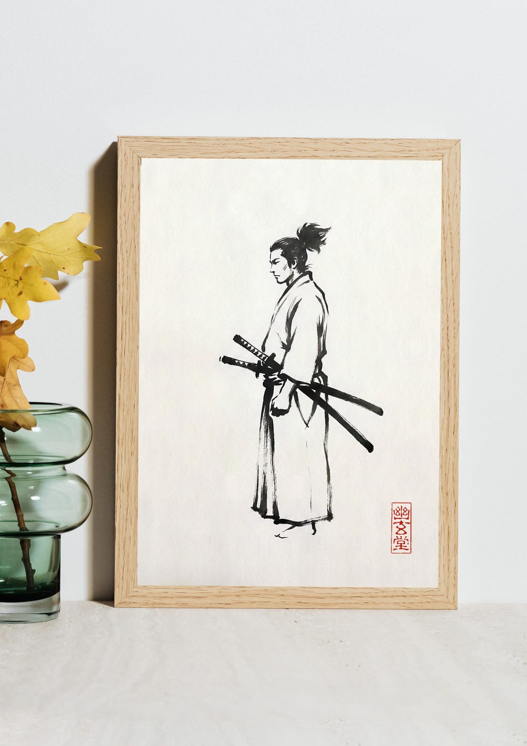 Samurai Wall Art, Bushido Spirit Print, Japanese Warrior History Decor ...