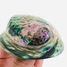 Bague Argent 925 Coquillage Paua/Abalone Bleu-vert - Taille 56/8 - Neuf étiqueté