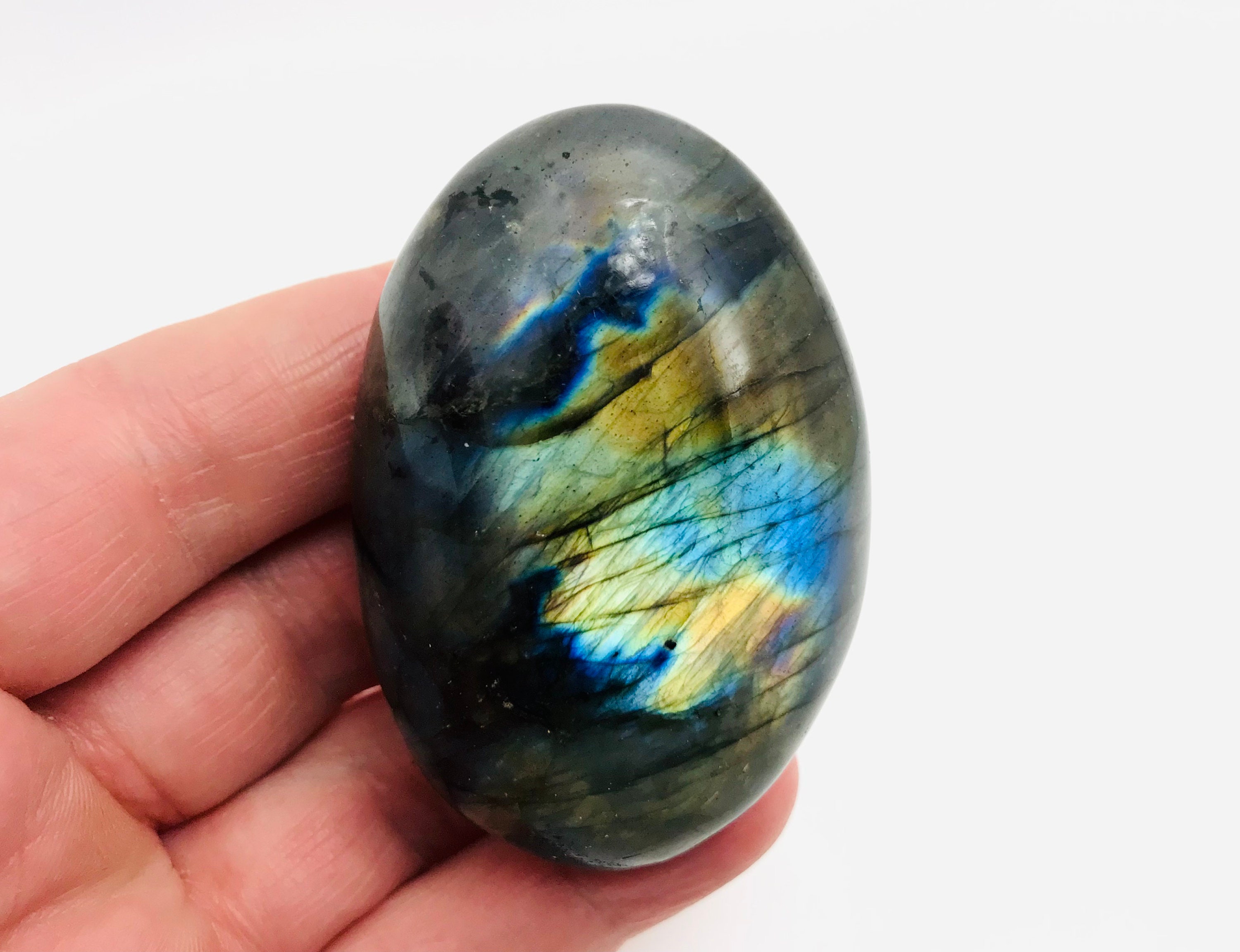 Labradorite Bleue, Minéraux, Galet Labradorite, Cabinet de Curiosité, Lithothérapie, Labradorite Vio