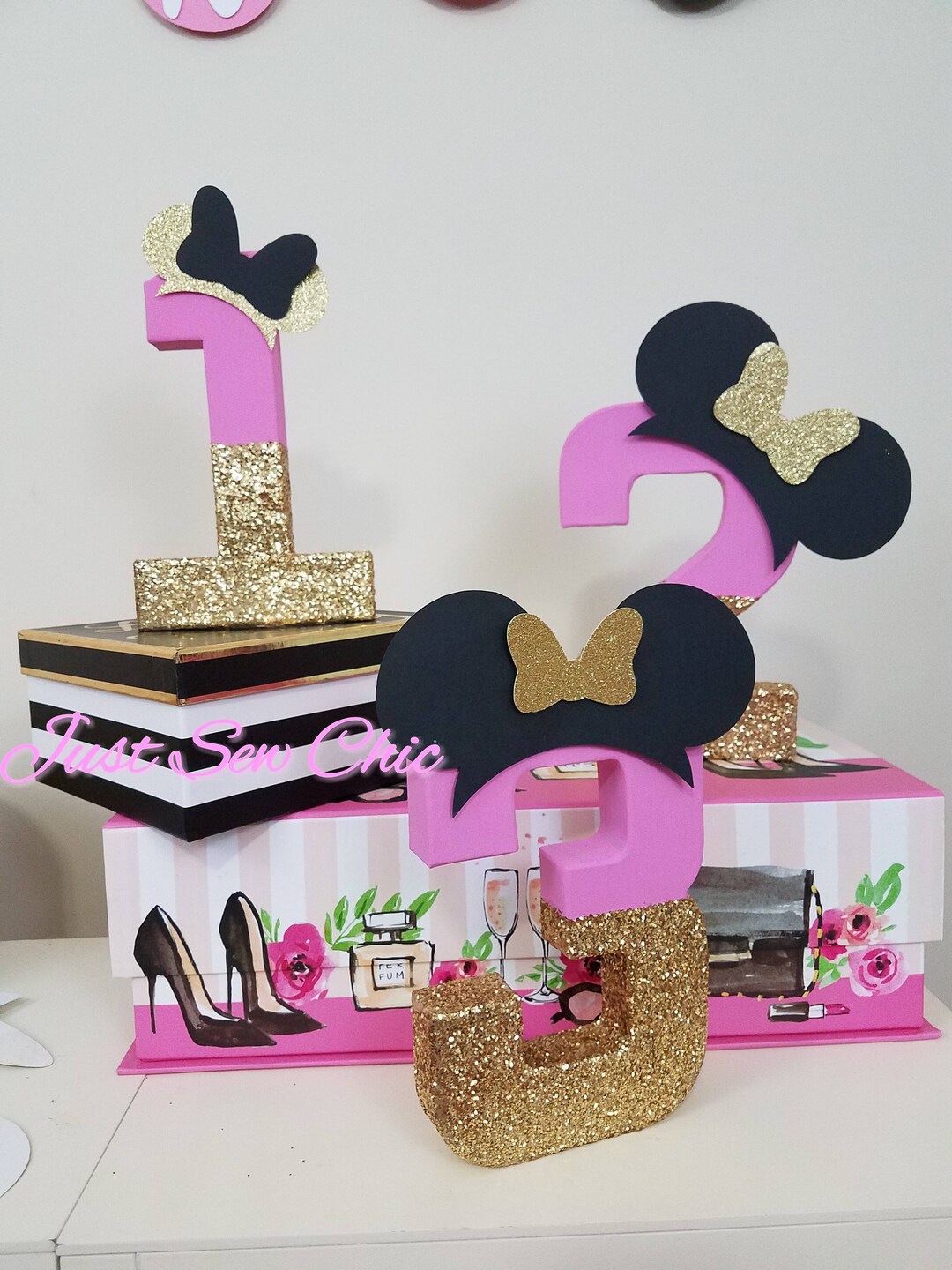 Minnie Mouse Inspired Numbers - Etsy