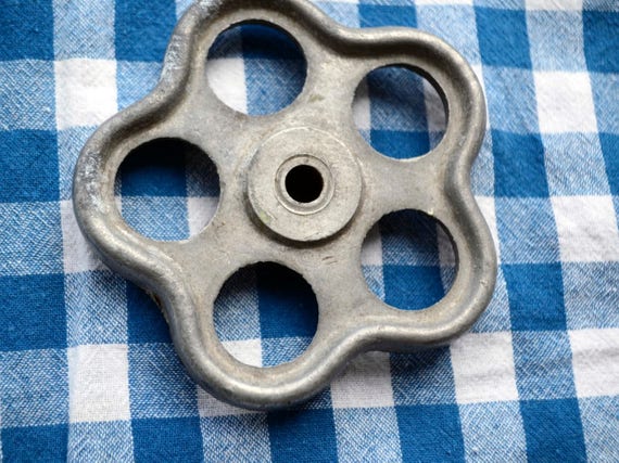 Vintage Hardware Huge 7.8 Vintage Water Faucet Handle Extra Large Soviet Valve Knob Idustrial Decor Steampunk Supply.