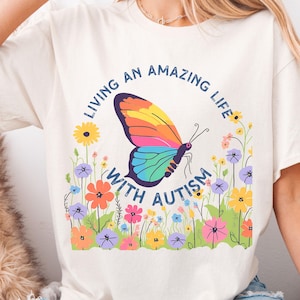 Autism Awareness Png, Living with Autism PNG, Neurodiversity Printable, Autism Month Art,On the Spectrum,Digital Download Sublimation Design