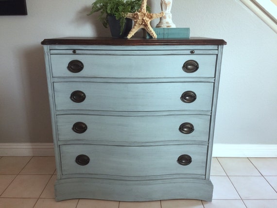 Sold 4 Drawer Coastal Dresser Vintage Etsy