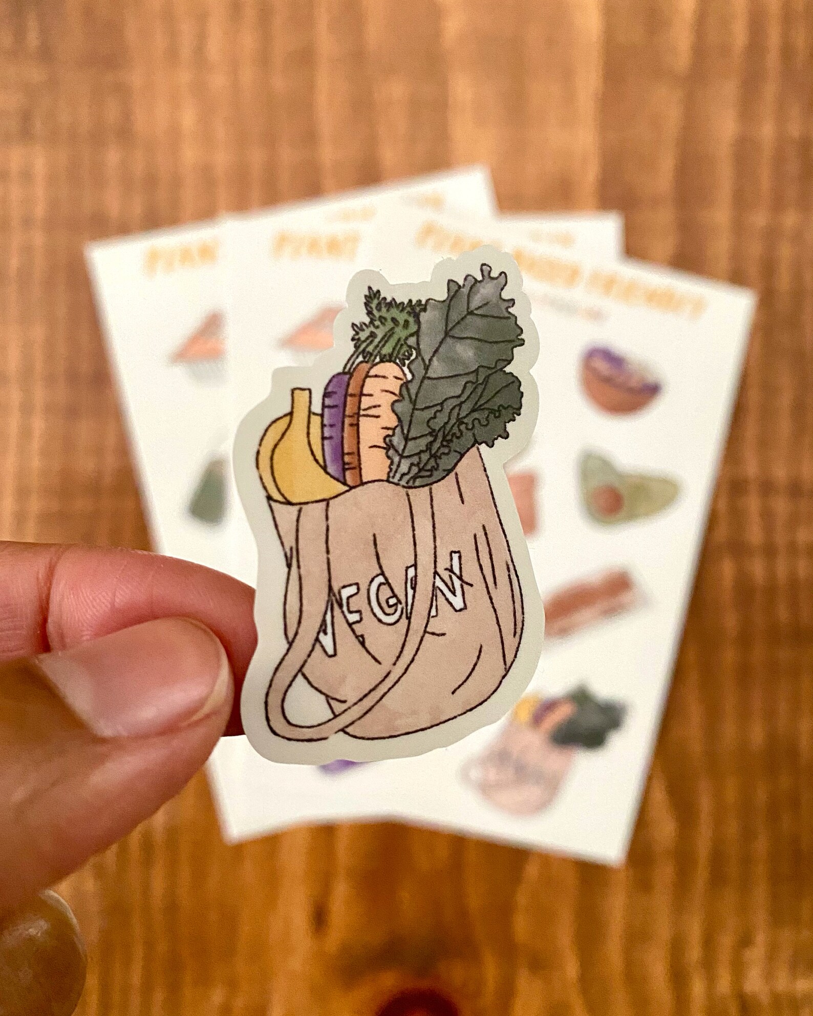 Plant Based Sticker Sheet Etsy