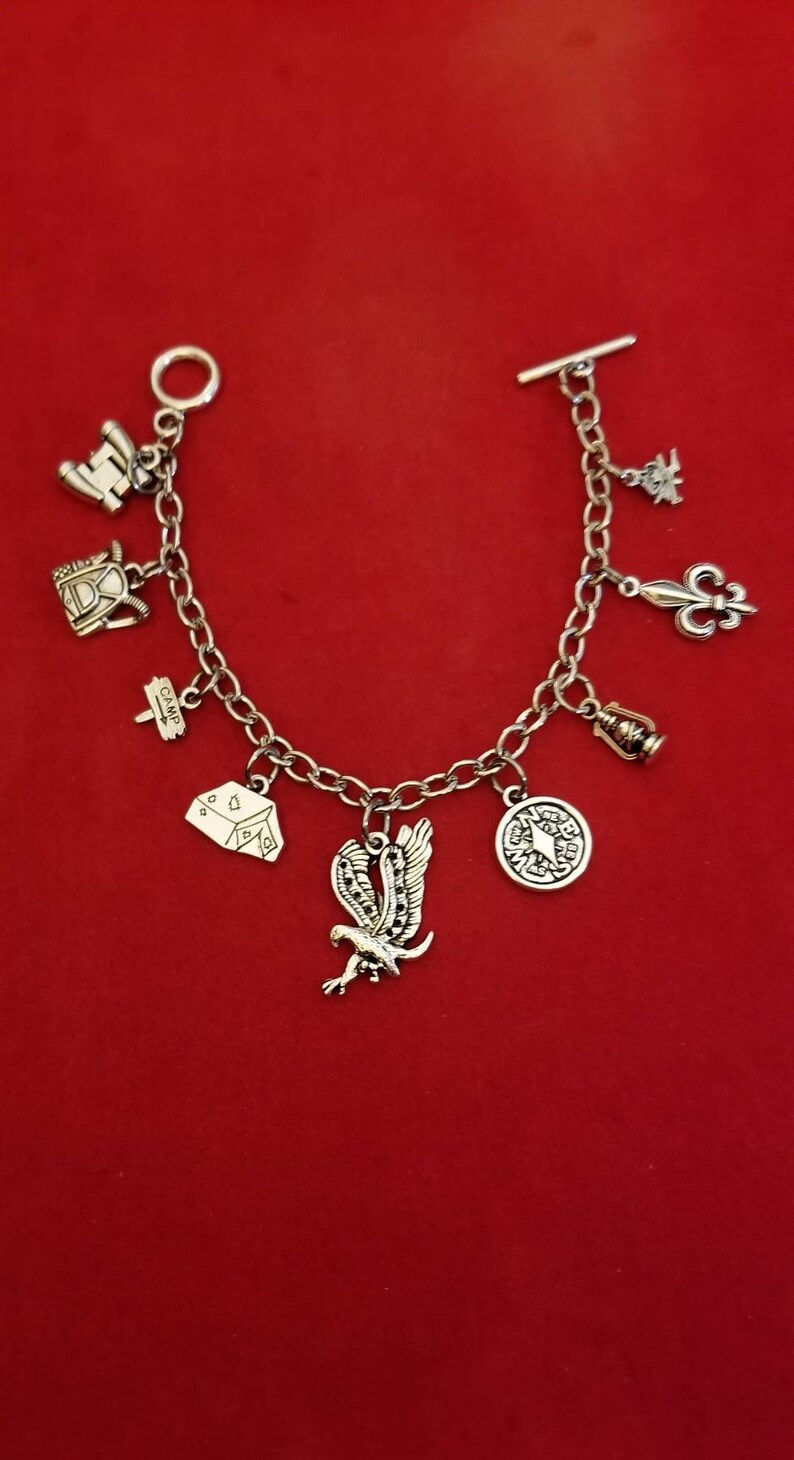 Silver Boy Scout Cub Scout and/or Eagle Scout Charm Bracelet Etsy
