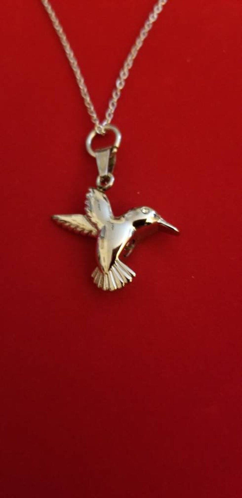 Silver Hummingbird Urn Necklace Urn Hummingbird Etsy Ireland