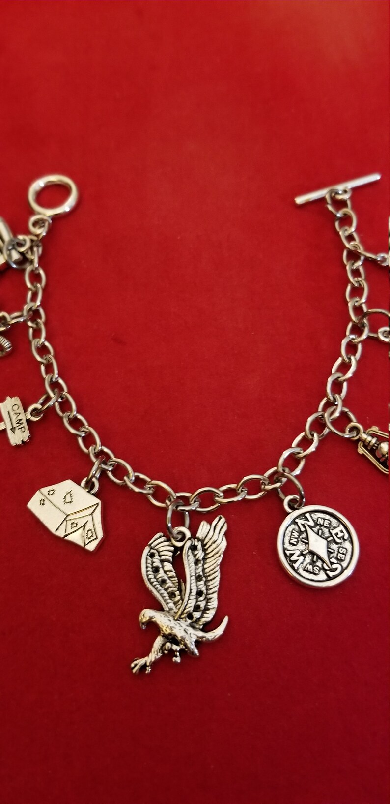 Silver Boy Scout Cub Scout And/or Eagle Scout Charm Bracelet Etsy
