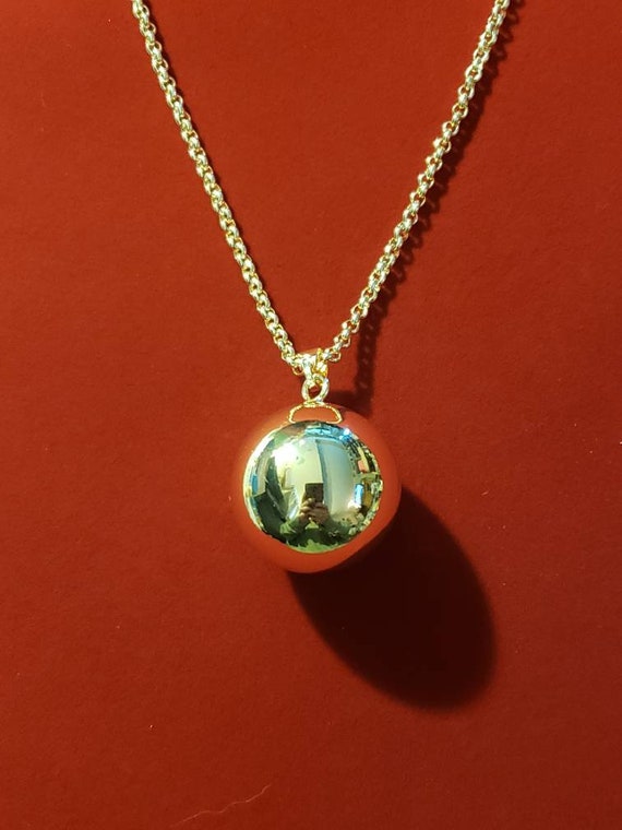 Rose Gold Bola Ball Necklace Pregnancy 