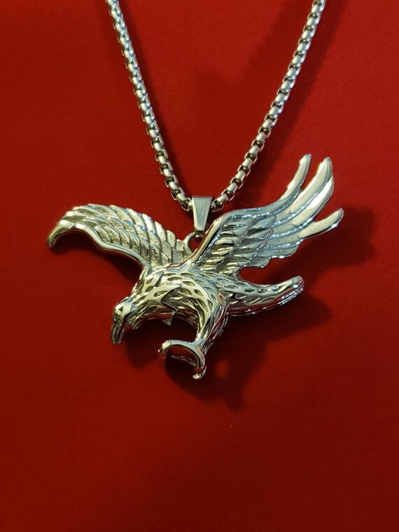 wonderful jewerly Soaring Eagle Stainless Steel Cremation Jewelry Memorial Necklace Ash Urn Necklace