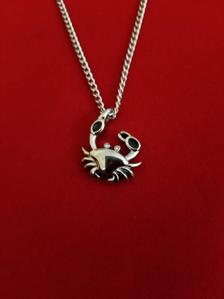 Crab Necklace Etsy