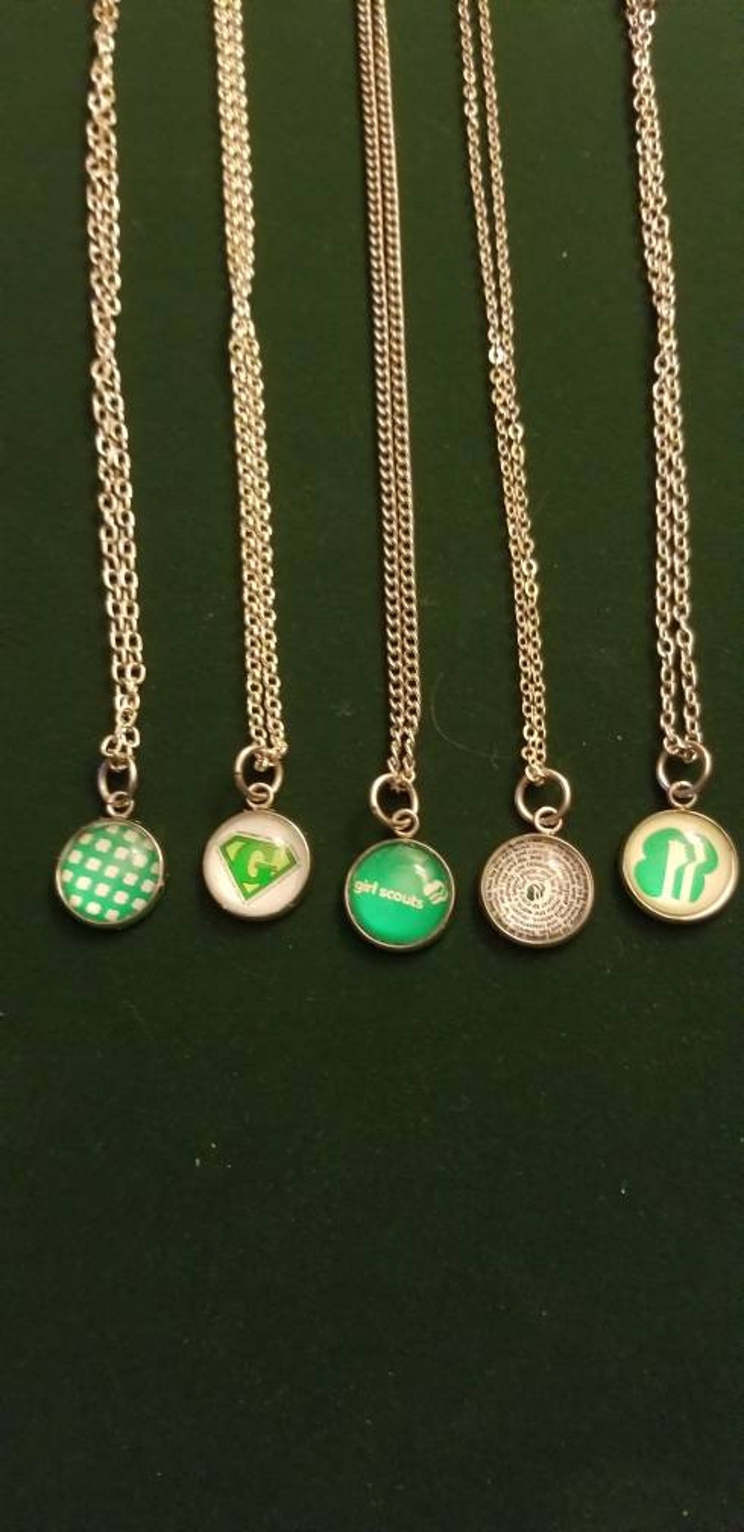 Silver Girl Scout Necklaces Scouts Scouting Etsy