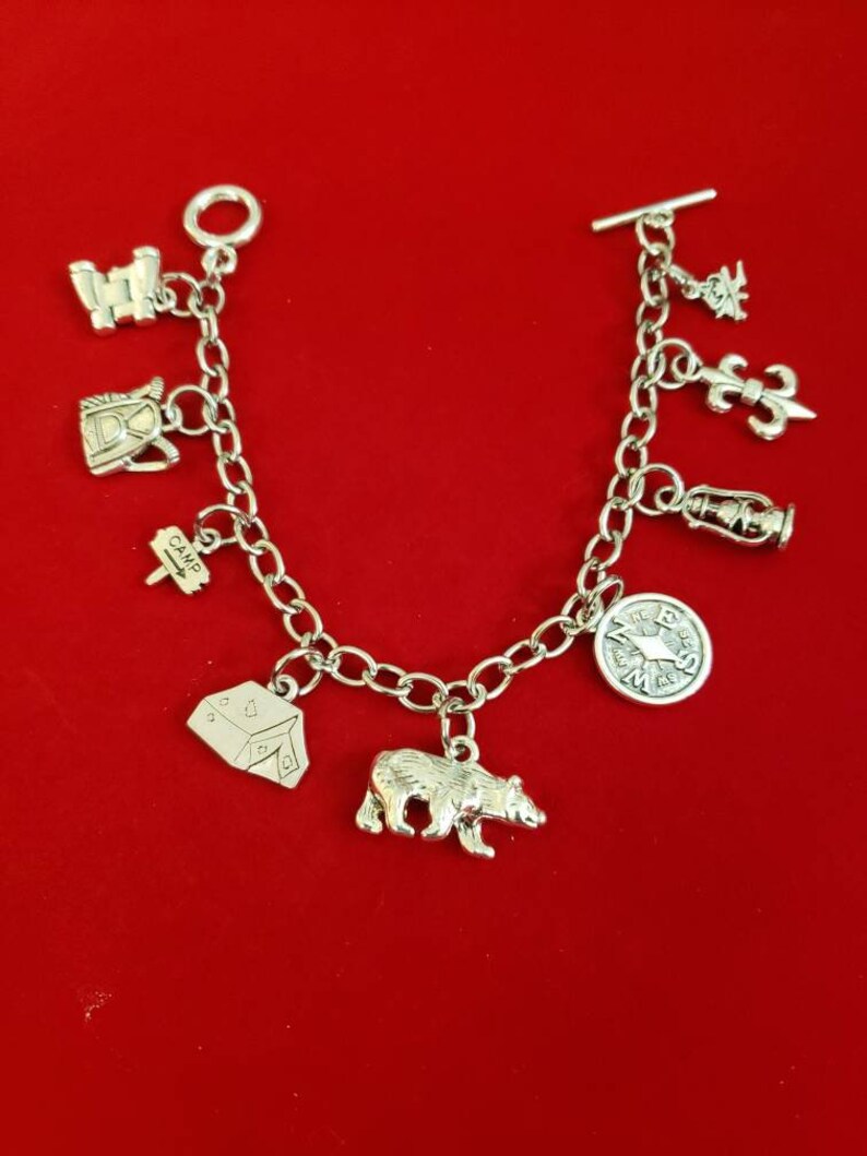 Silver Boy Scout Cub Scout and/or Eagle Scout Charm Bracelet Etsy