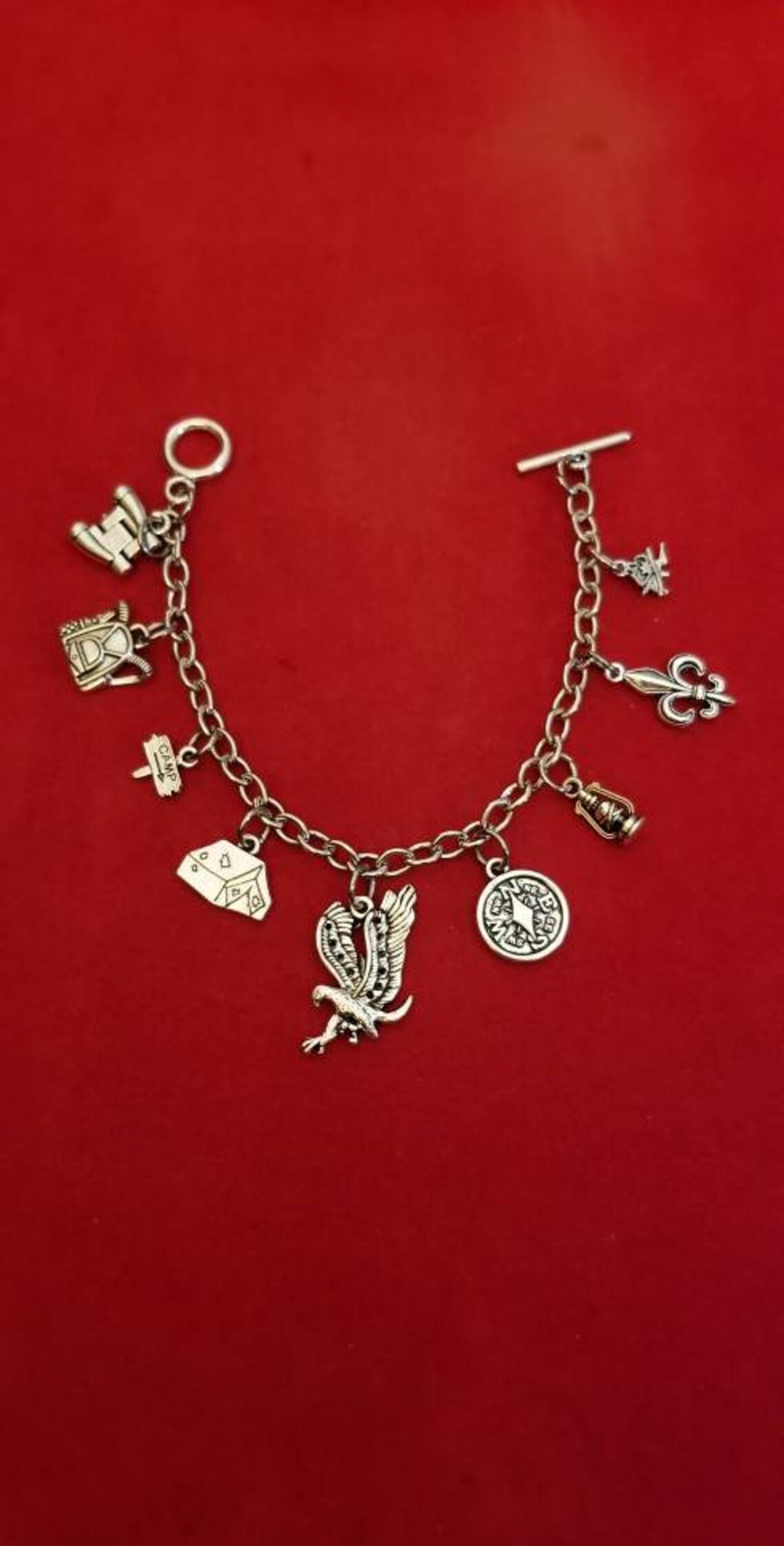 Silver Boy Scout Cub Scout and/or Eagle Scout Charm Bracelet Etsy