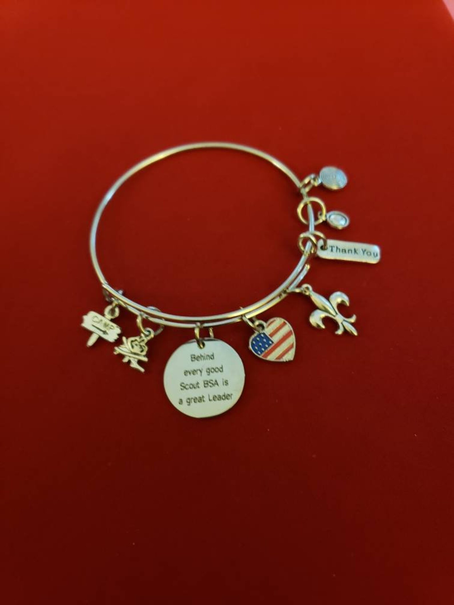 Silver Scout BSA Charm Bracelet Scouts Leader BSA Boy Etsy
