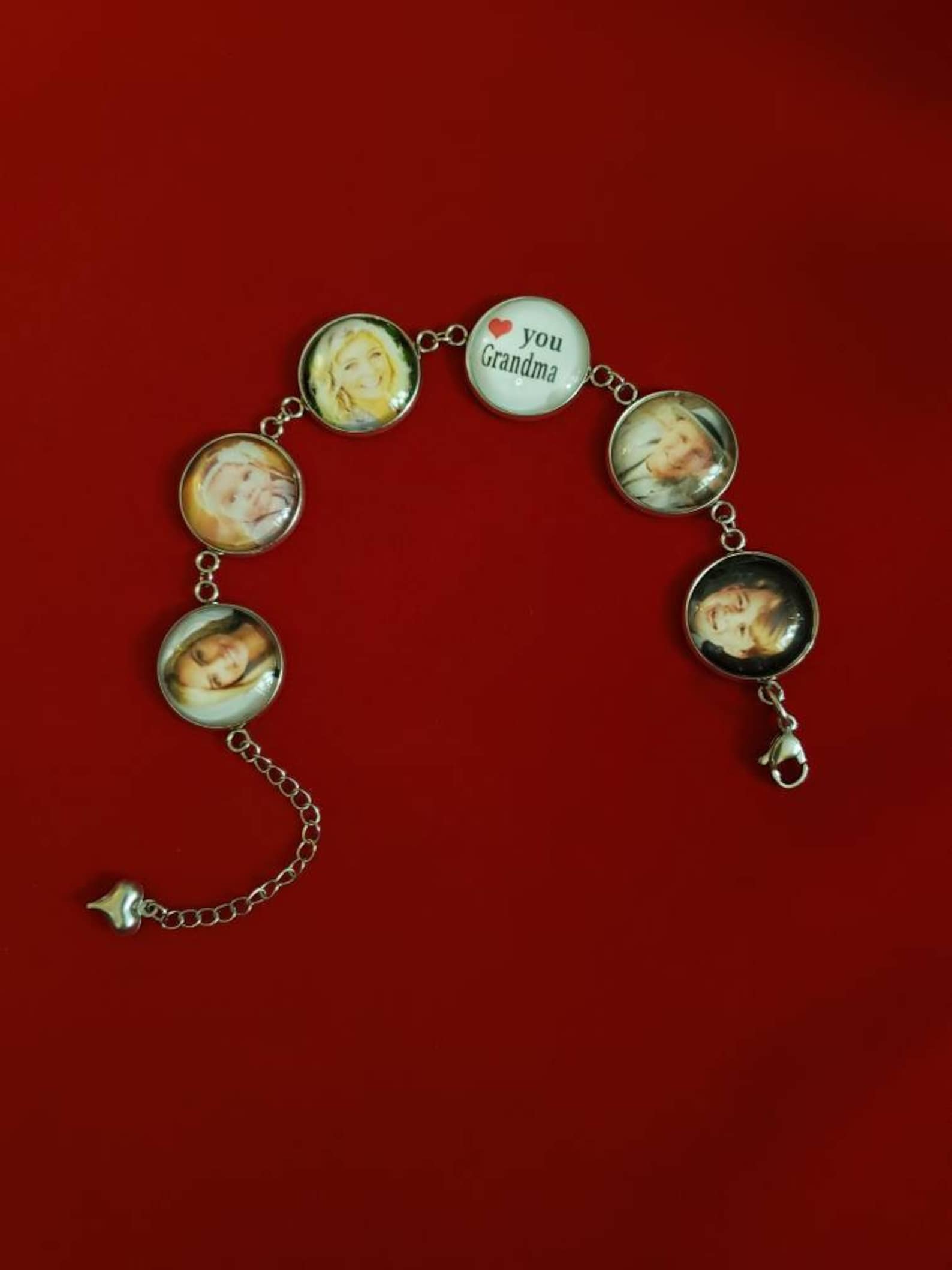 Personalized photo charm bracelet great present idea for 70th birthday - 70th Birthday Gift ideas for her