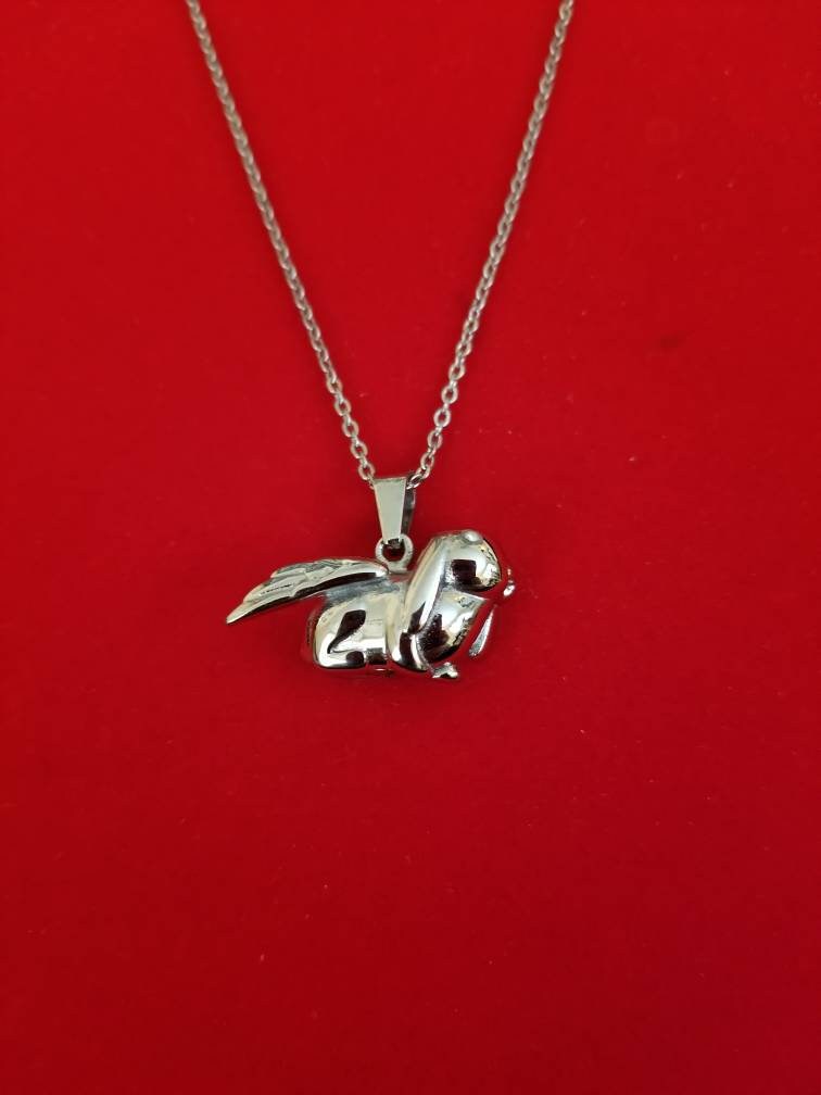 rabbit urn necklace