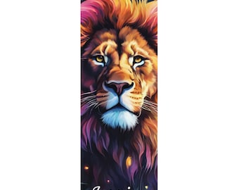 Lion  Yoga Mat Rubber Floral custom personalized