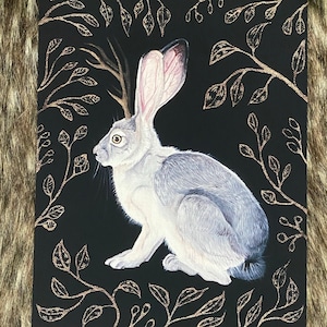 Golden Hour Jackalope Art Print