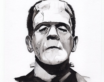 Monstruo de frankenstein Lámina artística