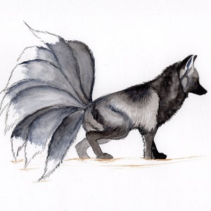 Huli Jing - Der neunschwänzige Fuchsgeist Kunstdruck