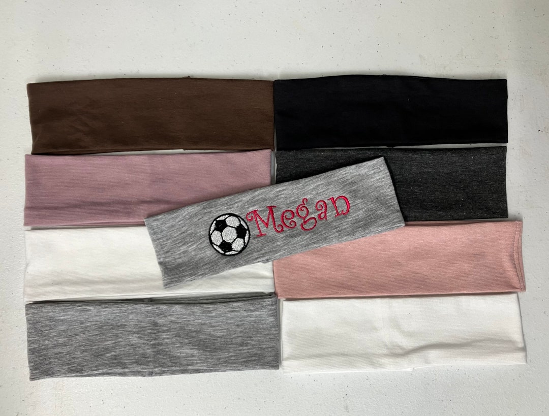 Custom Sporty Headband / Monogrammed Headband / Personalized Headband