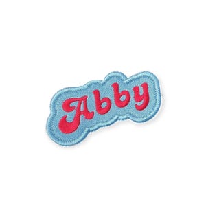 Custom Name Patch / Name Patch / Groovy Name Patch / Embroidered Name Patch