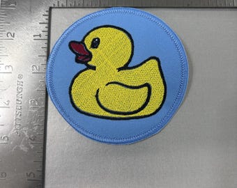 MINI Rubber Duck Embroidery Patch / Sew on Patch / Embroidered Patch / Embroidered Duck Patch