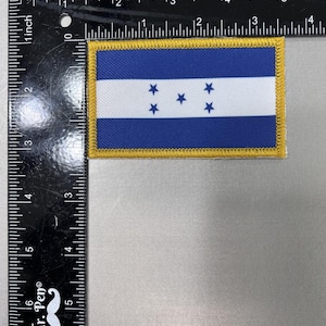 Honduras Flag Patch / Sew on Patch / Embroidered Patch / Flag Patch / Bandera De Honduras