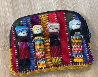 Worry Dolls / Handmade Worry Dolls Bag / Handmade Colorful Purse/ Quita Penas Monederas
