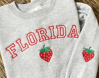 Sudadera con fresas de Florida / Fresas de Florida / Sudadera con capucha de Florida / Festival de la Fresa de Florida