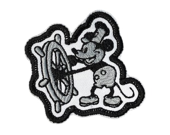 Parche Steamboat Willie / Steamboat Willie / Steamboat Willie bordado / Parche para coser