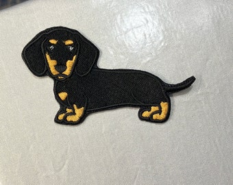 Patch teckel / Patch Doxie / Patch chien brodé / Patch à coudre / Patch chien