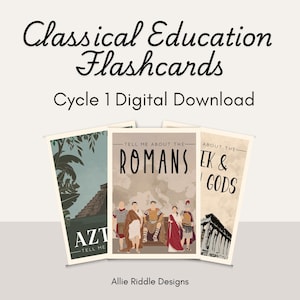 Flashcards klassiek onderwijs cyclus 1 {digitale download}