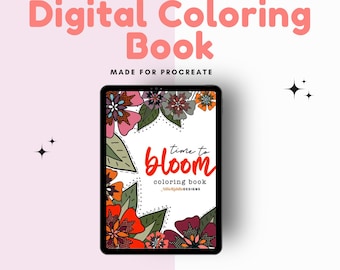 Bloom Procreate Coloring Book
