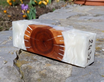 Hybrid Resin Wood block handle blank pen blanks no 2210