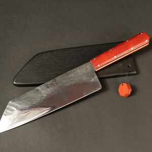 Kitchen Knife, Chef Knife  santoku Hand Forged Unique Personalized hand Crafted by VojkoArt, fathers gift, mom gift,
