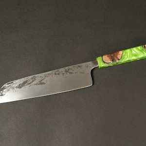 Kitchen Knife, Chef Knife  Hand Forged Unique Personalized hand Crafted by VojkoArt, fathers gift, mom gift,