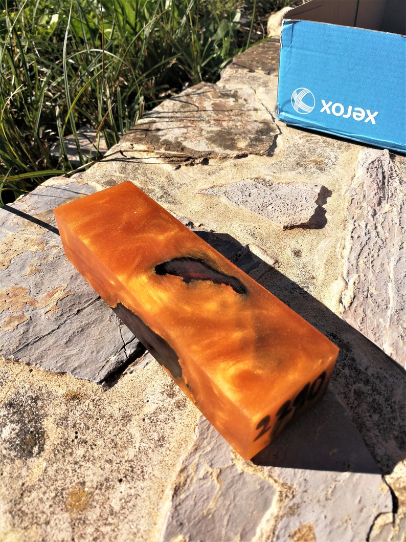 Hybrid Resin Wood block handle blank pen blanks no 2210