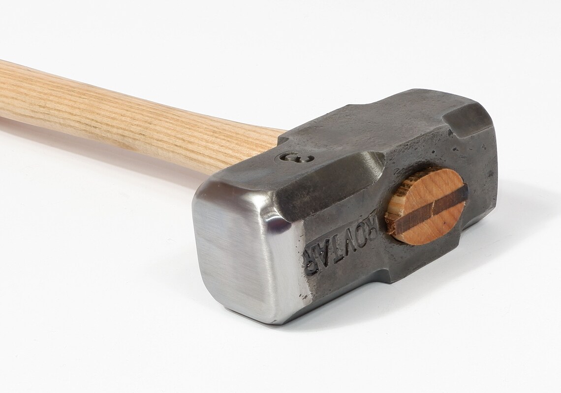 3 lb 1400g Hand dog head bladesmithing hammer Bine