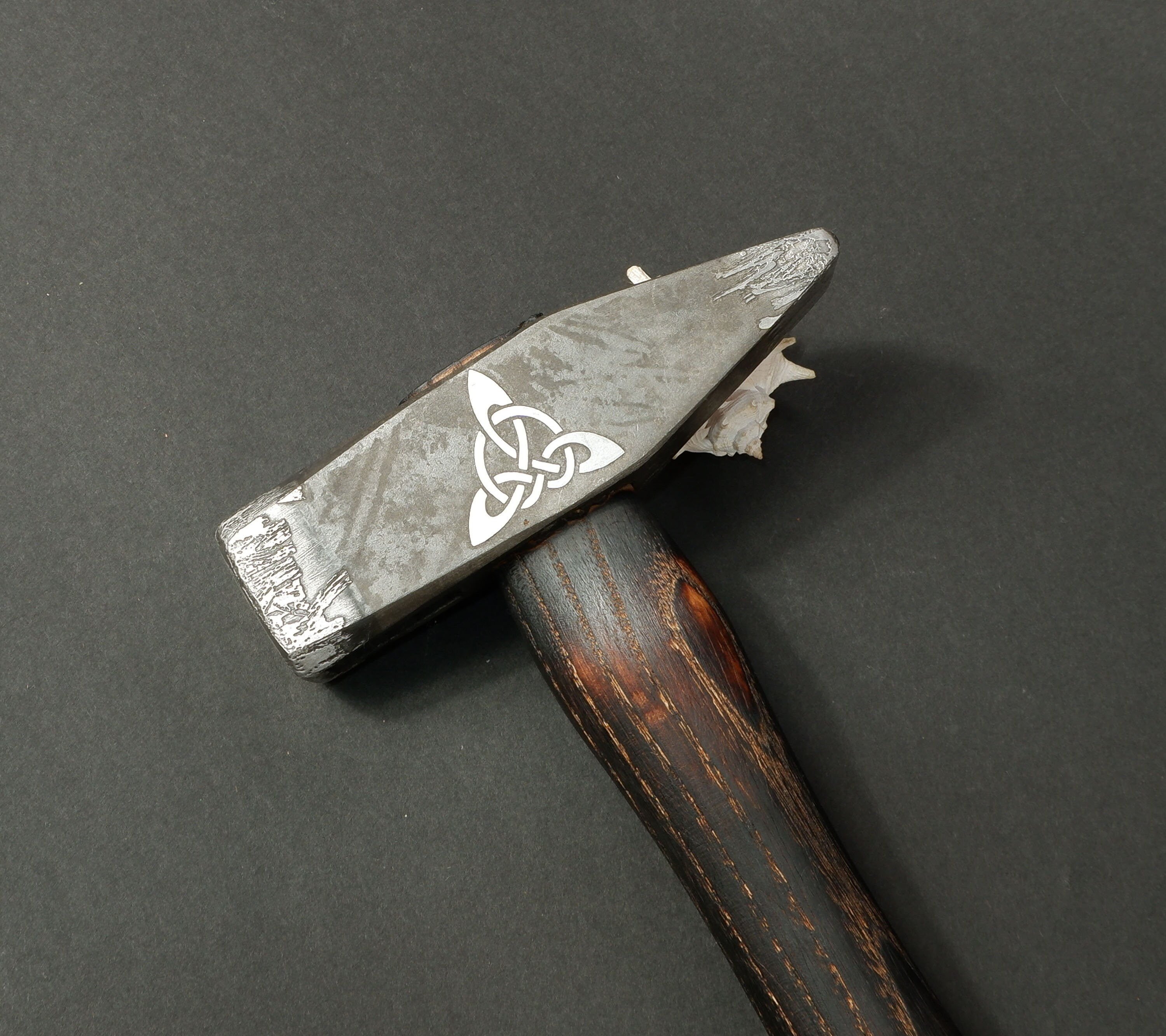 Unique Riveting Hammer with leather handle wrap 1130 gram Etsy