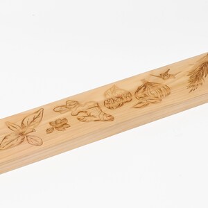 Wooden magnetic knife holder, Wall mounted magnetic knife rack, Magnetic knife holder, Wooden holder for knives and utensils, Spruce wood