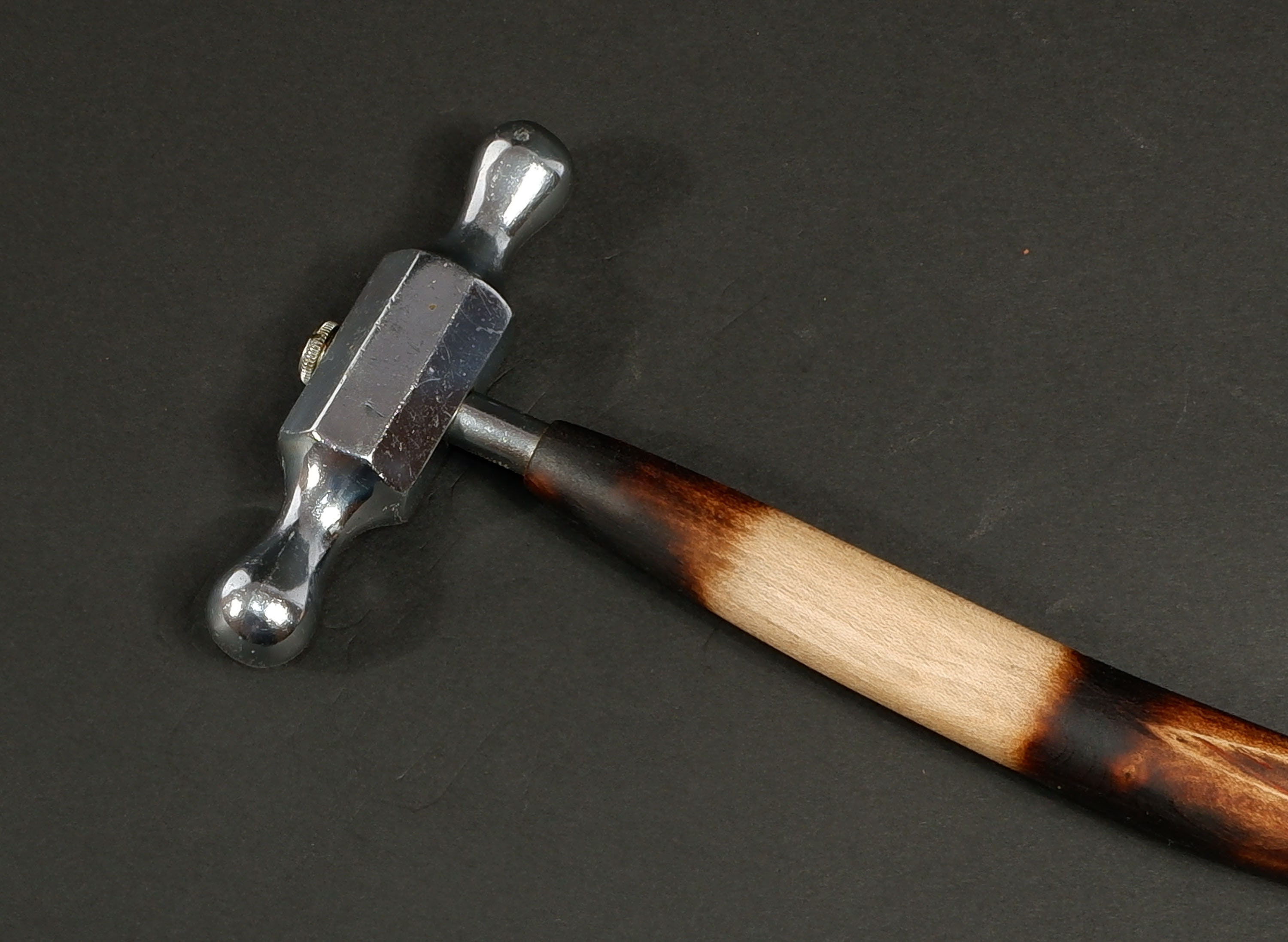 German-Style Chasing Hammer Handle - Solid Hardwood Jewelry Making Tool Replacement