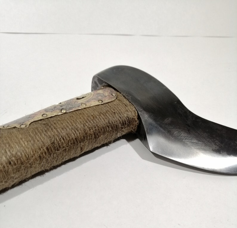 Hand forged camp hatchet battle ax