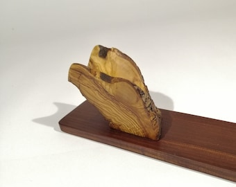 olive wood knife display Unique Personalized hand Crafted by VojkoArt, gift boyfriend, gift dad, gift grandparents, gift him, gift men,