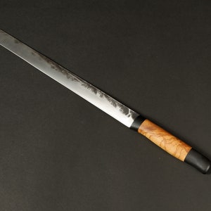 prosciutto knife, Chef Knife  Hand Forged Unique Personalized hand Crafted by VojkoArt, fathers gift, mom gift,