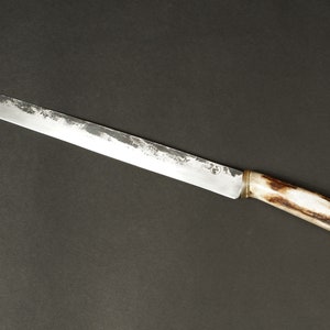prosciutto knife, Chef Knife  Hand Forged Unique Personalized hand Crafted by VojkoArt, fathers gift, mom gift,