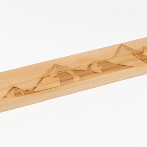 Wooden magnetic knife holder, Wall mounted magnetic knife rack, Magnetic knife holder, Wooden holder for knives and utensils, Spruce wood
