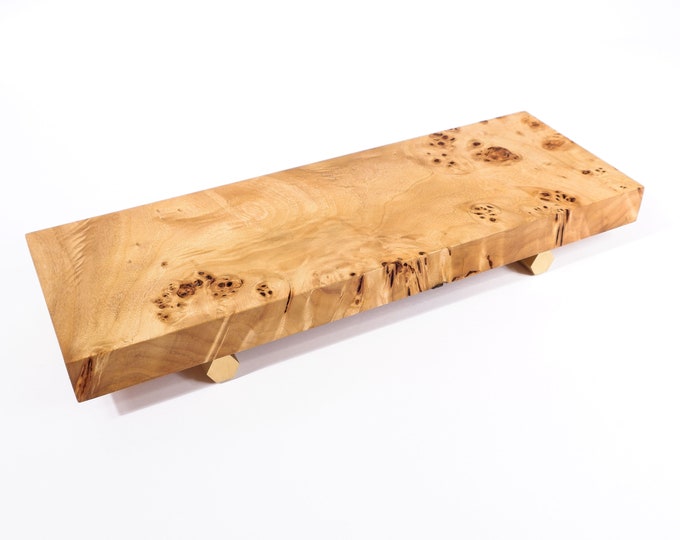 Featured listing image: Handmade Wooden food pad | Decorative handcrafted tray | Serving tray | Irregular Tray | Wooden Board | Wooden pad made by VojkoArt, poplar